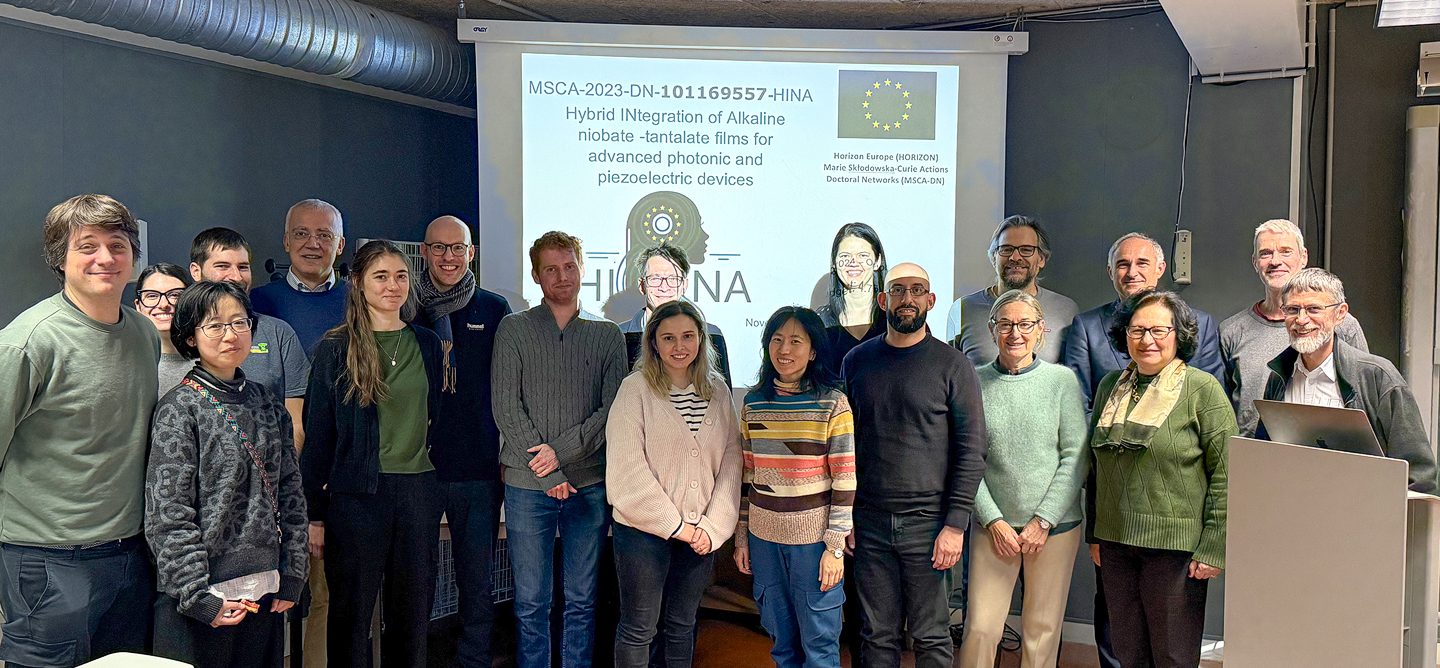 MSCA HINA - Doctoral Network on Hybrid INtegration of Alkaline niobate - tantalate films for advanced photonic and piezoelectric devices Image